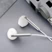 Tang Mai T3 Headphone Ear Music Wire Earbud Headset Stereo Mobile Phone MP3 Universal K Song Headphone Aurora Silver ios Version