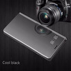 Xiaomi Redmi 4X Luxury Slim Mirror Flip Shell Stand Leather Smart Clear View Window Cover Phone Case