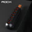 ROCK Car Temporary Stop Sign Hidden Telephony Sign Temporary Parking Number Plate Car Decoration Silver