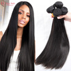 7A Peruvian Virgin Hair Straight Human Hair 3 Bundles Peruvian Straight Virgin Hair Unprocessed Virgin Peruvian Straight Hair