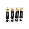 Akihabara CHOSEAL Lotus head RCA welding male AV video head RCA plug audio&video plug four loaded QD2007W