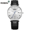 ROSDN Brand Ultra thin Fashion Male Wrist watch Leather Watchband Business Watches Waterproof Scratch-resistant Men Watch Clock