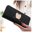 Rabbit Ears New Fashion Long Zipper Wallet PU Purse for Woman Card Holder Credit Cards Slots Design Button Phone Case