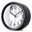 TXL round metal dial alarm clock student simple lazy bedside small alarm clock creative childrens clock silver