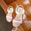 Summer Kids Shoes Non-slip Girls Princess Sandals children Open Toe Leaves beach shoes Hook & Loop Breathable Casual Sandals