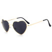 Hot Sun glasses Women Coated Lenses New heart Shaped Sunglasses Elegant Lady Sunglasses Love Shape Eyeglasses 11 Color Gold