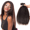 Nami Hair 3 Bundles Yaki Brazilian Virgin Kinky Straight Human Hair Extension 12"-24" Unprocessed 100 Human Hair Weaves