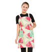 Women Bib KitchenCotton linen Apron with Pocket Durable Comfortable Cute Apron for Cooking Baking