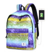 Starry girl student USB charging the leisure Korean style campus Backpack