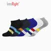 INTERIGHT boat socks mens cotton four seasons breathable boat socks 5 loaded color C