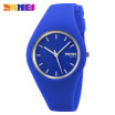 Unisex Casual Design Silicone Band Quartz Wrist Watch