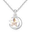 Fashion Jewelry Austria Crystal from Swa Moon And Stars Necklace Pendants Womens Accessories Party Gift -15075