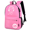 Girl night light fashion creative travel backpack school bag