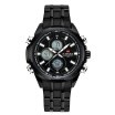 Men Luxury Brand Full Steel Quartz Clock Digital Led Wristwatch Army Military Sport Watch Naviforce 9049