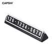 Capshi car temporary stop sign luminous number plate phone number card grey