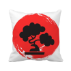 Abstract Brush Japan Pattern Square Throw Pillow Insert Cushion Cover Home Sofa Decor Gift