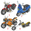 Motorcycle Series Granule Diamonds Building Blocks Miniature Assembling Plastic Puzzle Building Blocks Toys