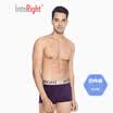 INTERIGHT Panties Mens Stretch Wide Elastic Solid Color Smoothing Boxer 4 Boxed Bright Color Group A XXL