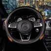 Icaroom car steering wheel cover Volkswagen LaVida Bora Magde Jetta Tiguan L Lingdu Passat polo new Santana car handle F1505 brown black