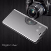 Iphone 66 Plus Luxury Slim Mirror Flip Shell Stand Leather Smart Clear View Window Cover Phone Case