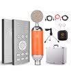 Package EditionTTFAMILY TT-K5-4 mobile phone sound card microphone suit shouting Mai Kung-Mai quick hand pepper speaker sound card Andrews Apple titanium silver gray black