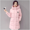 New Fashion Winter Jacket Long Parkas Warm Cotton Padded Coat Zipper Elegant Hooded Ladies Jackets Coat Female Outerwear