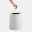 QUATREFOIL round double trash can household bathroom living room bedroom without cover debris bucket 8 liters