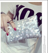 New Women Glitter Sequins Handbag Party Evening Envelope Clutch Bag Wallet Purse