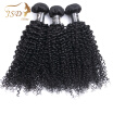 JSDShine Hair 7A Indian Virgin Kinky Curly Hair 3 Bundles Kinky Curly Hair Bundle Deals Kinky Curly Hair Weaving