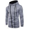 New Mens Fashion Casual Hoodies Long Sleeve Zipper Sportwear Autumn Hooded Jacket Coats