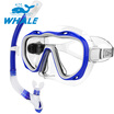 Whale Professional Water Sports Diving Mask for Scuba Gear Swimming Diving goggles snorkel set