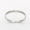 The new hollow six small diamond V letter bracelets fashion titanium steel bracelet with a decorative tide female bracelet