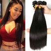 CLAROLAIR Hair Full Head Tangle Free Peruvian Virgin Hair Straight Peruvian Human Hair Bundles 7A Peruvian Straight Hair 4 Bundles