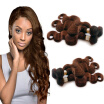 Nami Hair 3 Bundles 4 Color Light Brown Brazilian Body Wave100 Human Hair Extension12"-26" No Shedding No Tangle Free Shipping