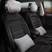 Wufu Jinniu car headrest waist Mercedes-Benz S-class Maybach Audi BMW neck pillow four seasons universal seat pillow neck pillow nursing waist pad gray
