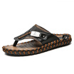 Summer Genuine Leather Sandals Men flip flops Outdoor Beach Shoes Male Rubber Sole Sandals Sport