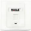 Haile HT-8601 86 single-port network information panel cable outlet computer socket network information socket white