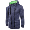 New Mens Fashion Casual Hoodies Long Sleeve Zipper Sportwear Autumn Hooded Jacket Coats