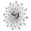 Decorative Crystal Sunburst Metal Wall Clock Home Art Decor Diameter 13 inch