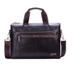 Handmade Briefcase Top Grain Leather Laptop Bag Messenger Shoulder Bag for Business Office 13 inch Macbook