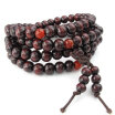 Hpolw Fashion Natural Ebony 8mm amber coloured Tibetan Buddhist Sandalwood Wood Beads Prayer womenmen Bracelet