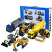 Kaidi Wei Engineering Automobile Model Set Series Alloy Excavator Roller Fire Truck Crane Dump Truck Children Toys 6 sets 626030