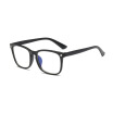 New Fashion Computer Glasses Frame Women Men Anti-blue Radiation Protection Flat Mirror Square Frame Eyeglasses With glasses box