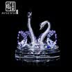 AISENSI car perfume car perfume seat swan crystal ornaments Yang Tian Gao Ge purple