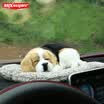 Vibrant car with activated carbon simulation dog bamboo charcoal package car jewelry ornaments new car in addition to formaldehyde in addition to smell in addition to taste doll cute bamboo charcoal creative car supplies big ears MiG