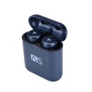 AS X3T full touch Bluetooth headset wireless mini stealth binaural intelligent noise reduction Bluetooth 42 with charging compartment Apple Android phone universal cool black