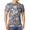 Casual Pullover Tops Flower Printed Short Sleeves T-shirts For Men