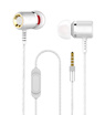 Langsdom M400 35mmMetal Earphone for Phone Super Bass In-ear Earphones with Mic Stereo Headset Earbuds for Samsung Xiaom iPhone