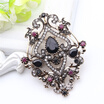 Ethnic Turkish Brooch For Women Antique Gold Color Flower Resin Broches Brooches Pendant Dual-Purpose Arab Ladies Hijab Pins