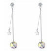 Long Chain Drop Earrings For Women Wedding Gifts Star Moon Crystal from Austrian Dangle Earring Jewelry -28341